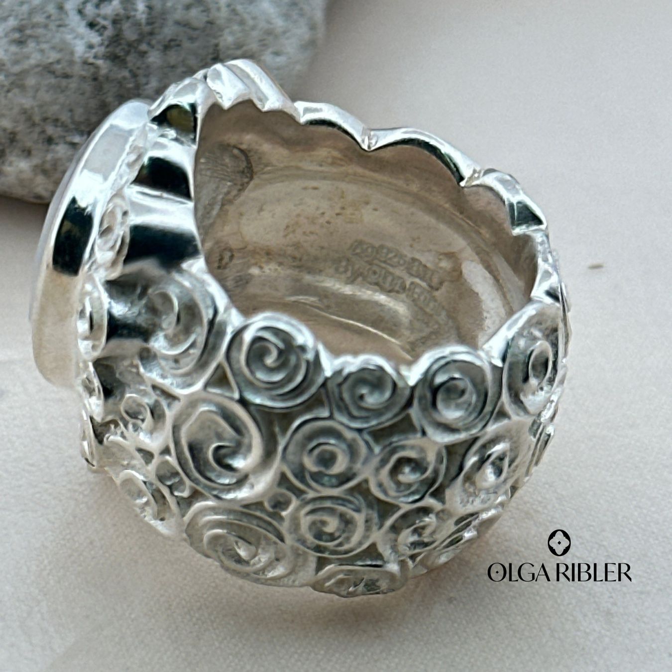 Olga Ribler Ringe: Mondstein Ring Sterling Silber  Ringgrösse 57 – Neu (gemäss Beschreibung) aus Luzern von byolgaribleroutlet 5