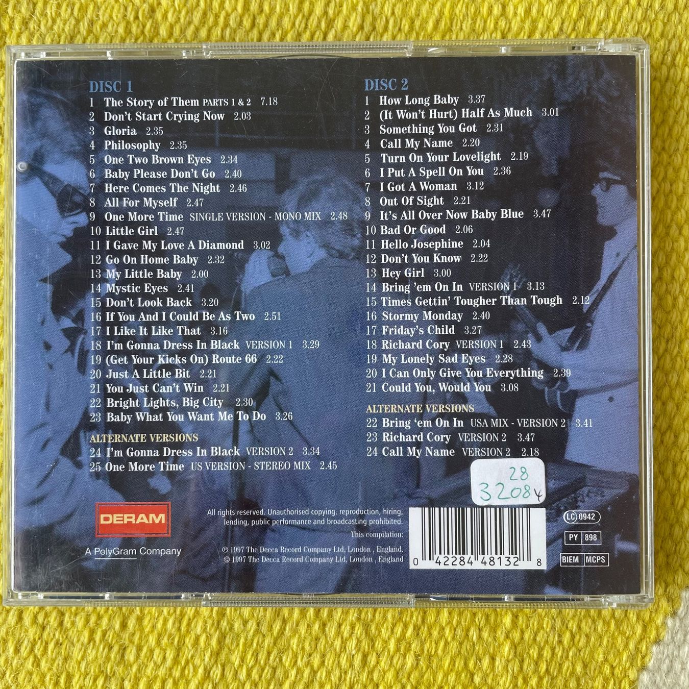 CD: VAN MORRISON-2CD THE DECCA ANTOLOGY 1964-1966 – Usato da Rorschacherberg venduto da CD-Roli 1