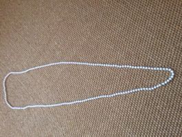 Kugel Hals-/Modekette weiss, ca. 56 cm