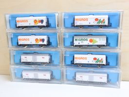 Rivarossi 8 x SBB Güterwagen Set Spur N - Top Modelle