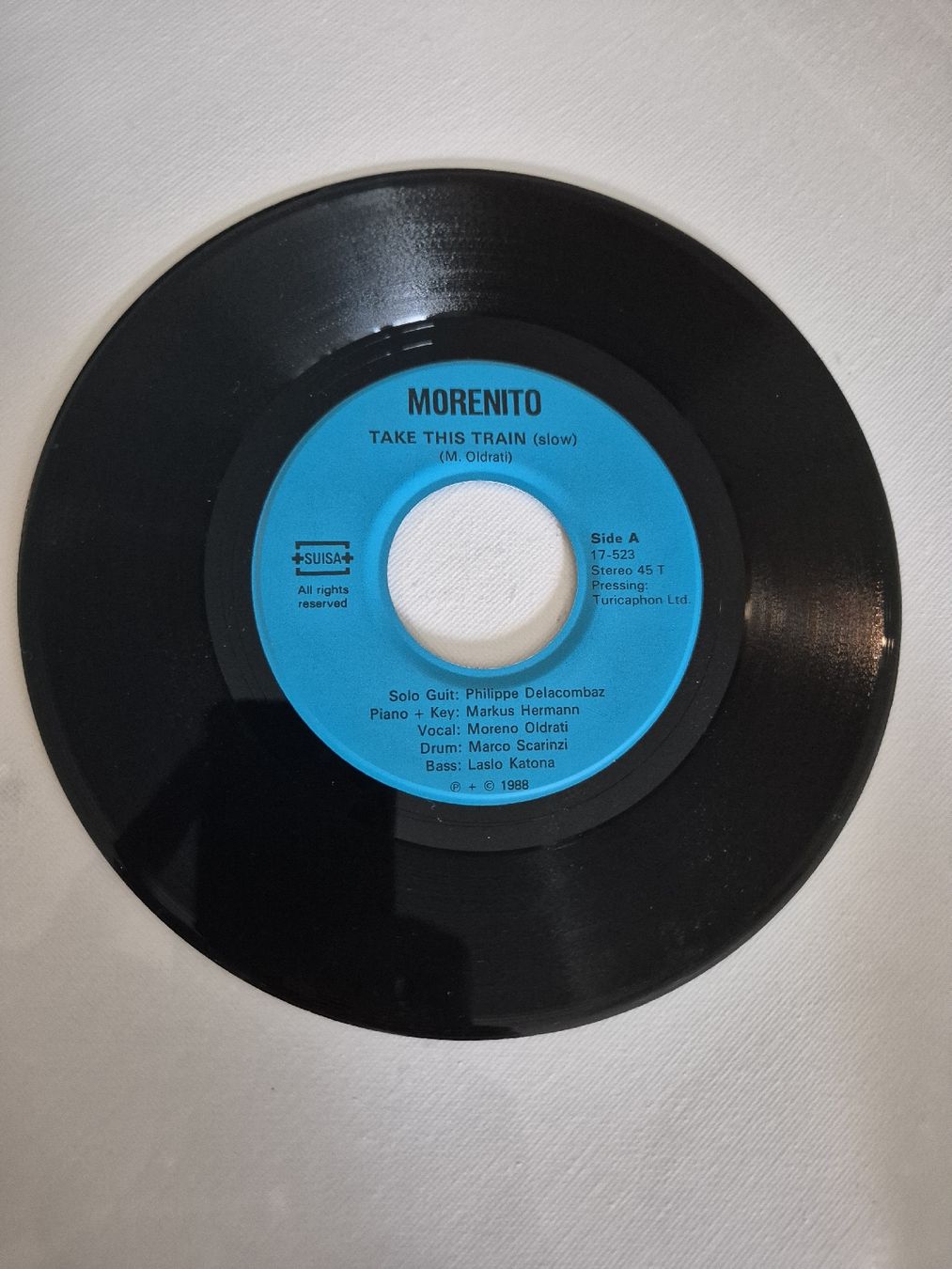 Dischi in vinile: Morenito - Take This Train -  Trucker - Single 7 , CH – Usato da Uster venduto da newwave0 2