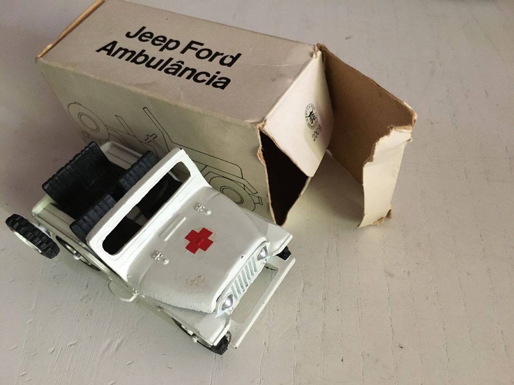 Miniature Brésil – Jeep Ford Ambulancia – Minibrindes – Quasi Neuf En Boîte