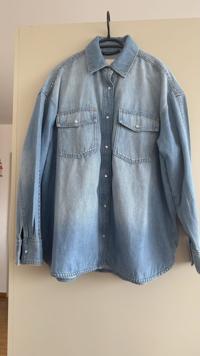 Camicette: Neue Denim Hemd Stylisch gr.M (oversize) – Nuovo (secondo la descrizione) da Winterthur venduto da -BeHappy24- 3