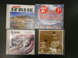 4 CD Musique Variété Française, Italienne, Cinéma