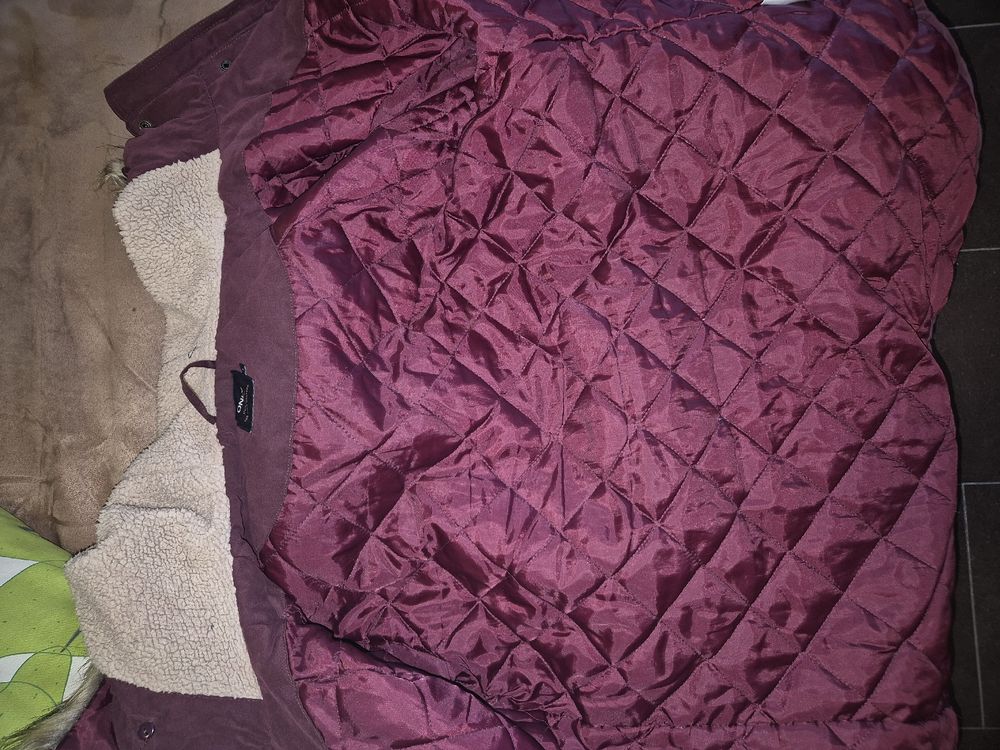 Only Winterjacke Grösse L Weinrot/Bordeauxrot ab 1 Fr (Gebraucht
