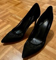 Minelli Pumps schwarz Wildleder Gr39.5/40 Absatzhöhe 7cm