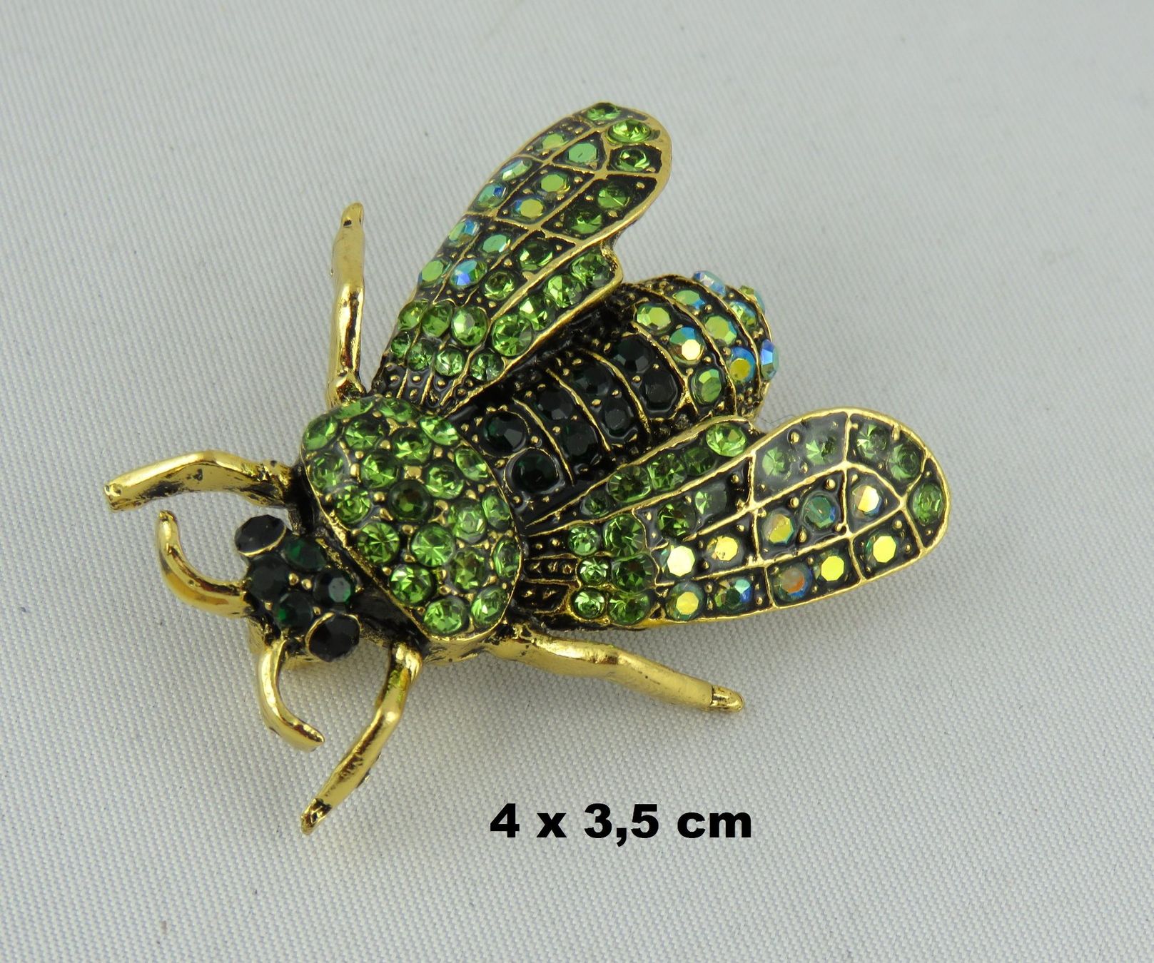 Broschen & Nadeln: Schöne - Vintage - Brosche - KÄFER - Grün - Modeschmuck – Neu und originalverpackt aus Grenchen von Yamahwildstar16