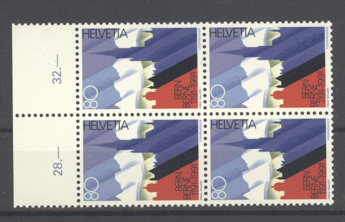 Tutti i francobolli: 1991, Sonderpostmarke I, Viererblock  ** – Usato da Willisau venduto da Vollstempel