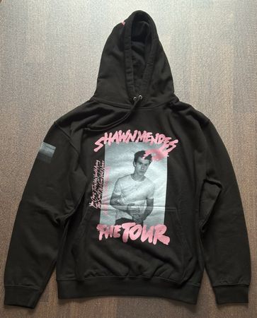 Shawn Mendes The Tour Hoodie, Schwarz, Grösse M, sehr selten