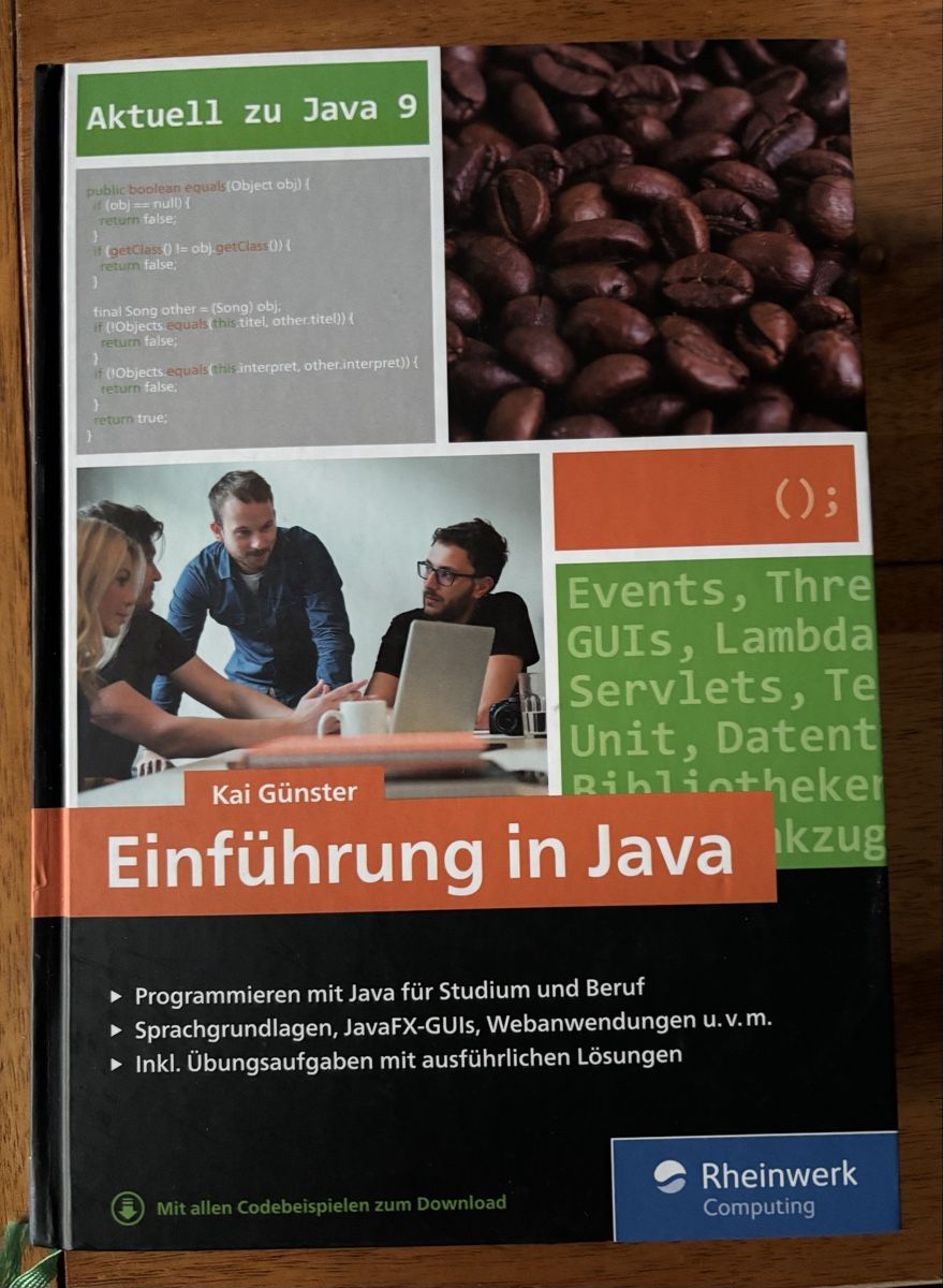 Bücher: Buch Einführung in Java – Gebraucht aus Gipf-Oberfrick von mapfi5