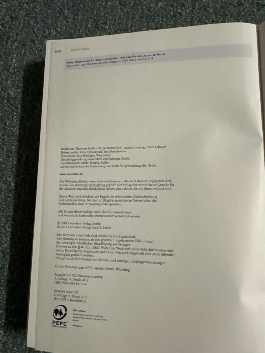 Libri: Deutschbuch Oberstufe Texte Themen Strukturen Cornelsen – Nuovo (secondo la descrizione) da Baltschieder venduto da YmroBe 2