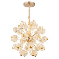 LED Pendelleuchte, Gold, 80 cm Ø