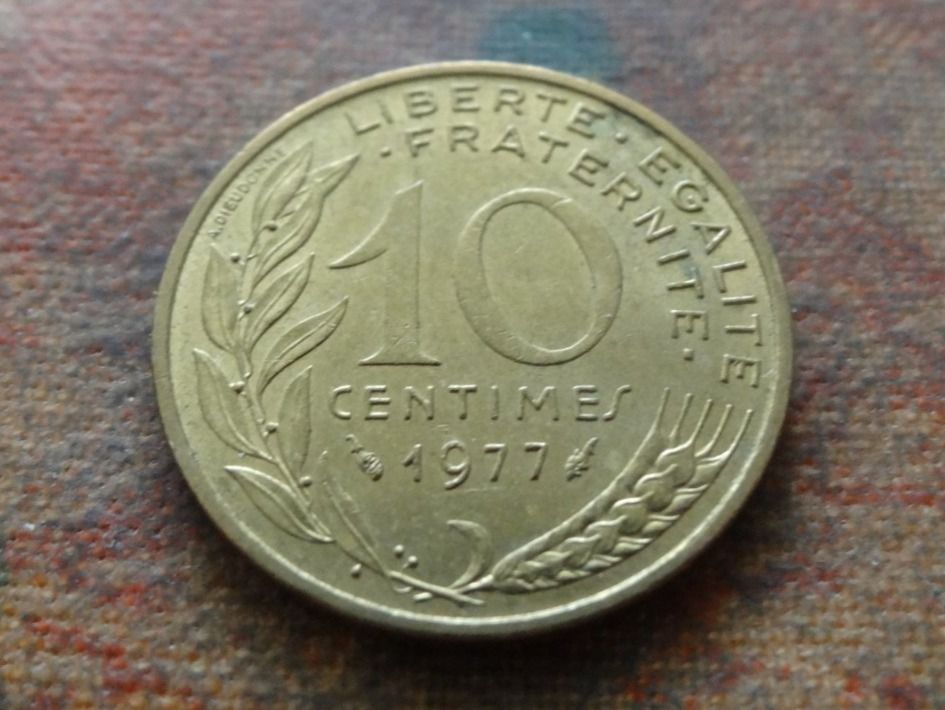 Tutti le monete: FRANCE  10 Centimes  1977 – Usato da Romanel-sur-Lausanne venduto da Swift13