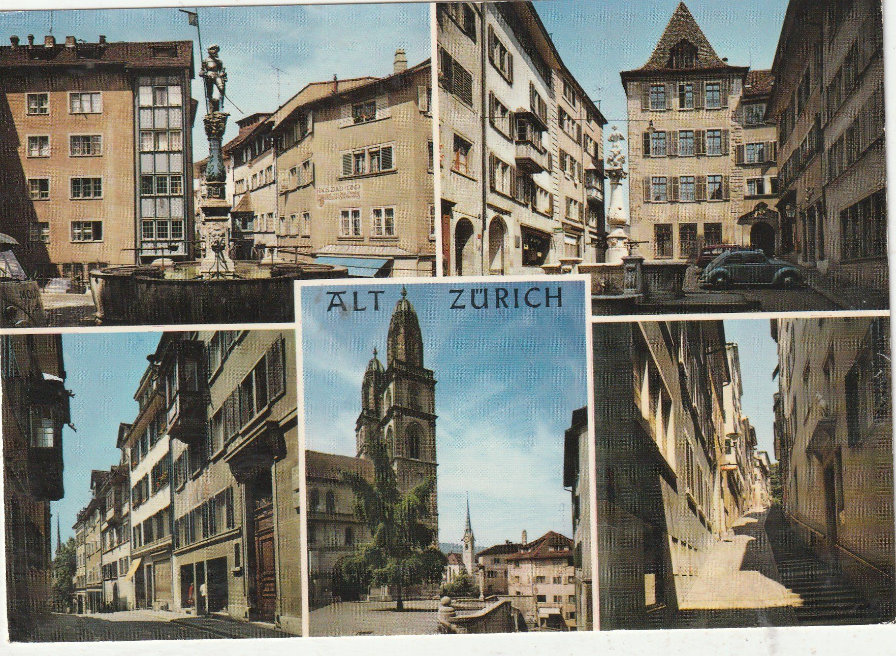 Cartoline postali: Alt Zürich  MBK – Usato da Lumbrein venduto da made02
