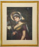 D'après John HOPPNER - Portrait de Lady MANNERS, PASTEL