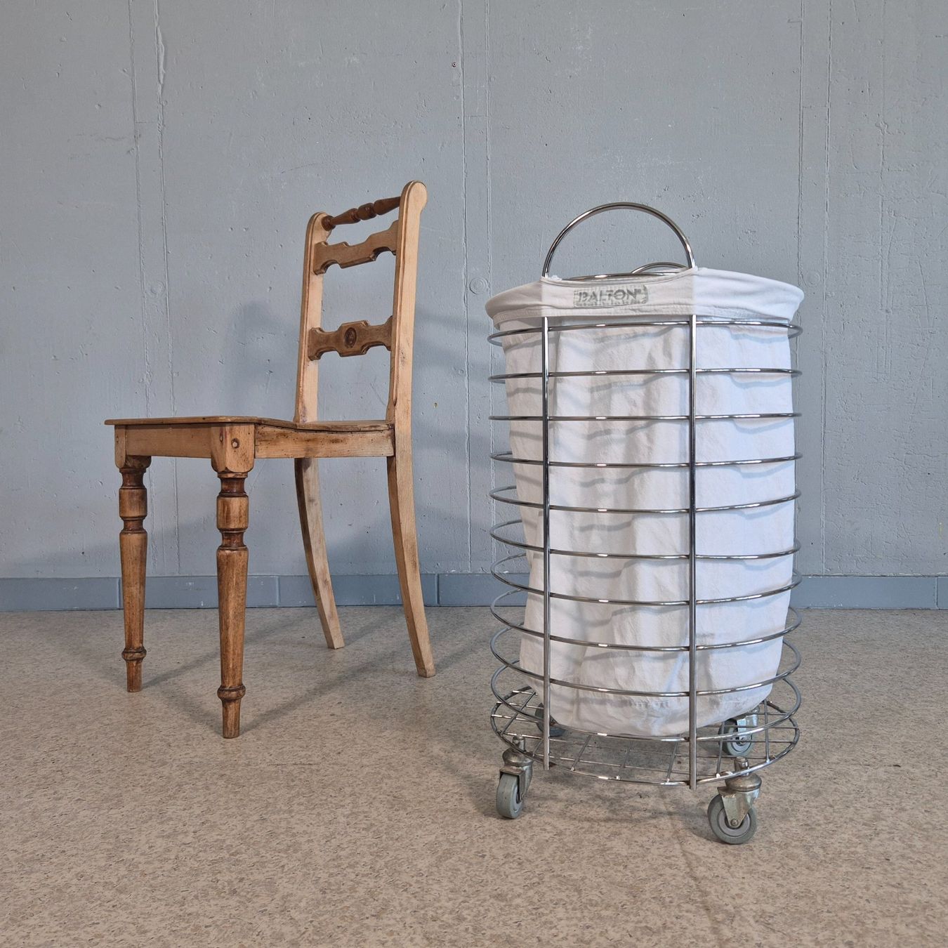 Cesti per biancheria: Balton Chrom Gitter Wäschekorb rollbar Laundry Basket – Usato da Nottwil venduto da Wondewa-Shop 1
