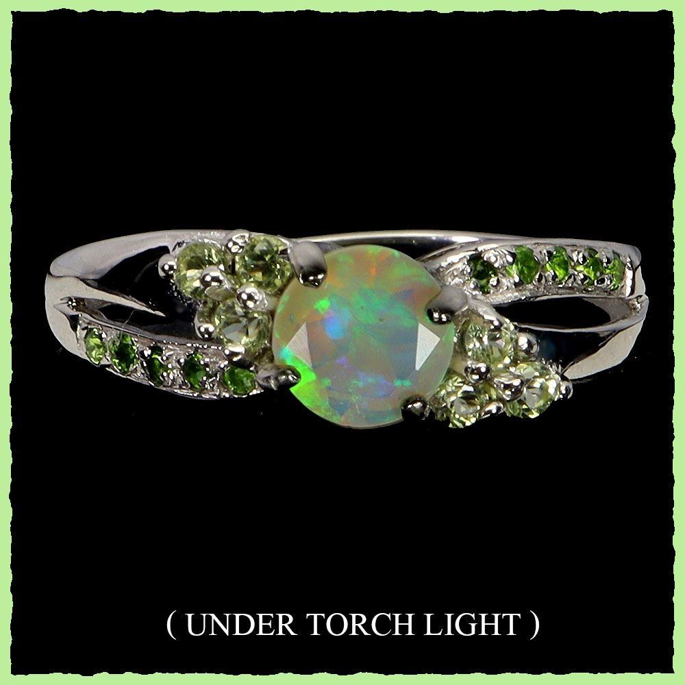 Anelli: Äthiopischer Opal / Peridot Ringe 925 Silber – Nuovo e nell'imballaggio originale da Oberglatt ZH venduto da Goldfee1 3