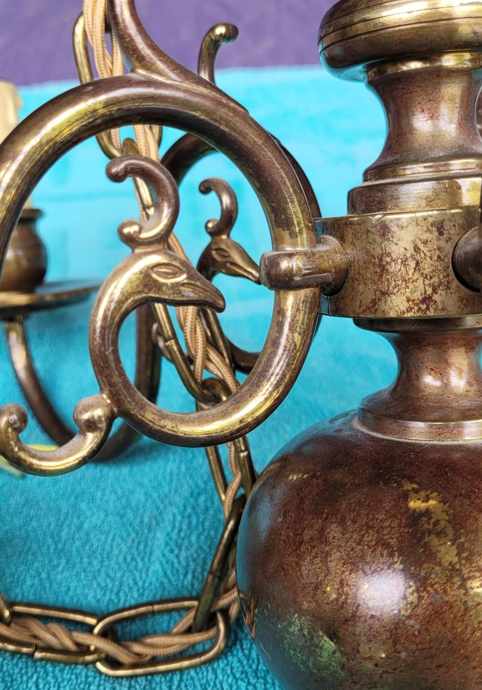 Lustres & lampes de plafonds: Antike Deckenlampe Messing – D'occasion à Thun par Engel114 4