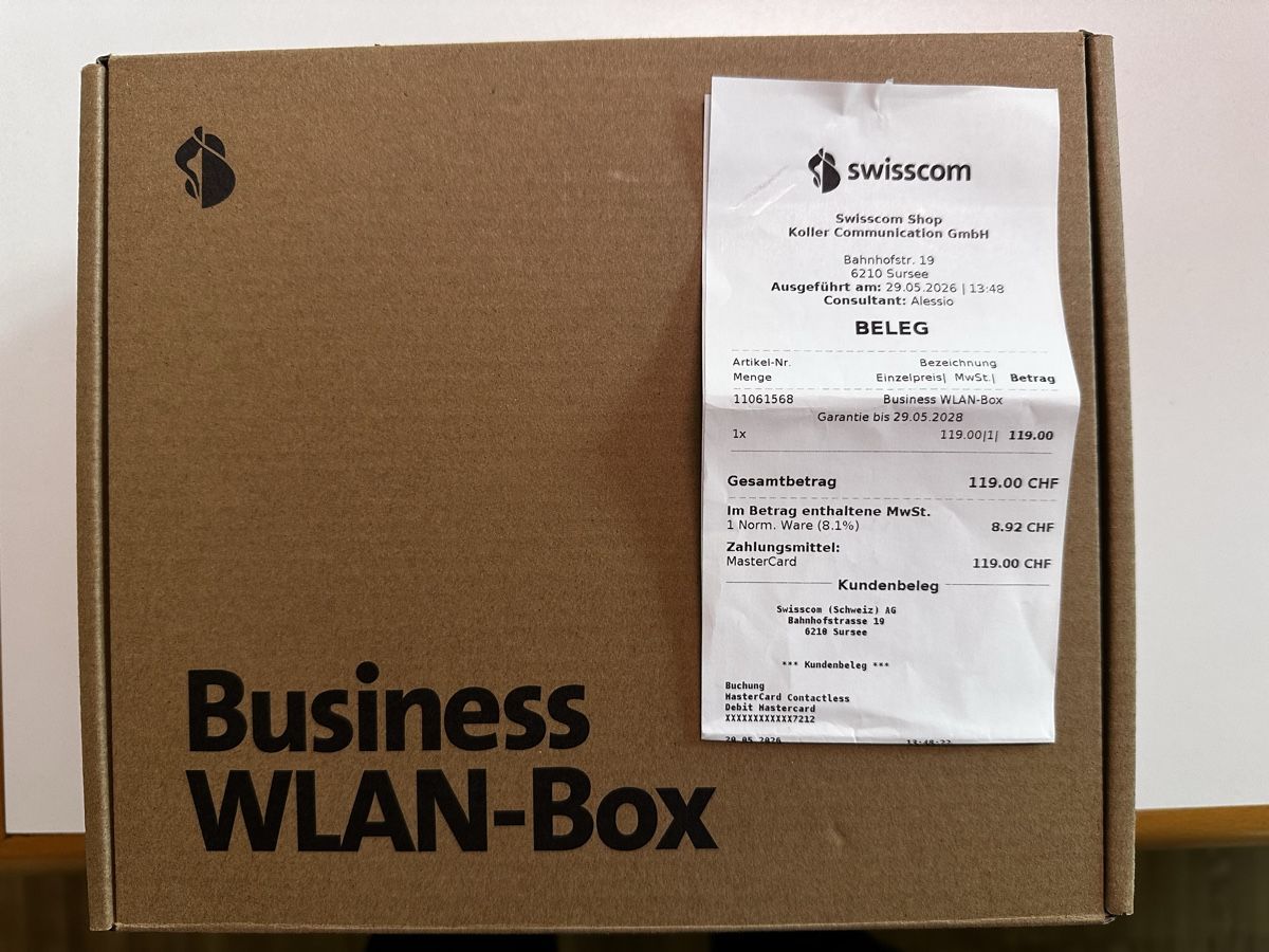 Swisscom WiFi: Business W-LAN Box – Nuovo e nell'imballaggio originale da Altishofen venduto da Vinzenz6 2