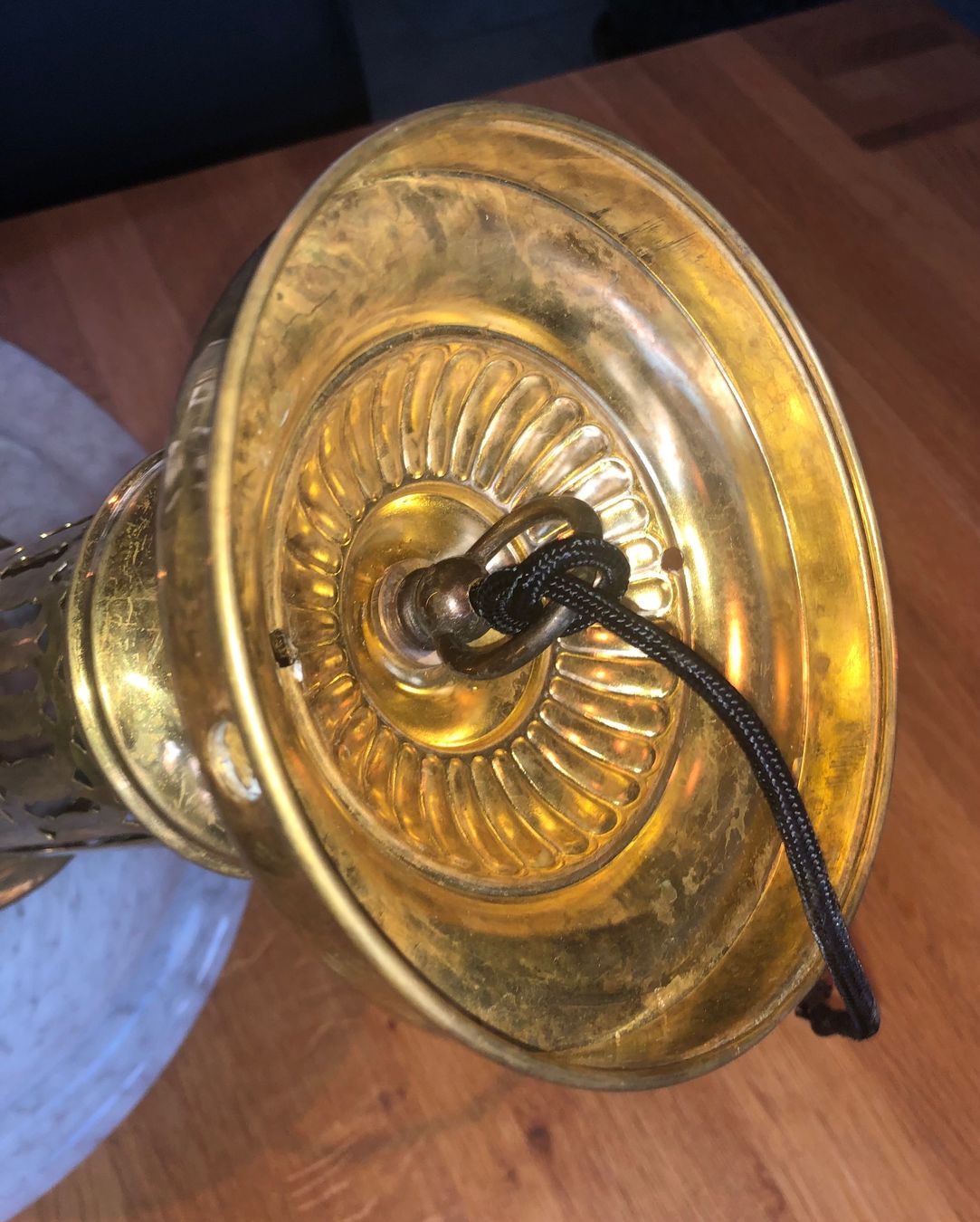 Lampadari & plafoniere: Jugendstil Deckenlampe besondere Messingmontur antik – Usato da Büsserach venduto da Urkundenflora 6