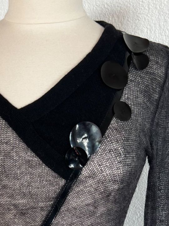Maglioni & Felpe: NEXOS Damen Pullover, transparent in Gr. S, Schwarz, NEU – Nuovo e nell'imballaggio originale da Worb venduto da farben20zauber 1