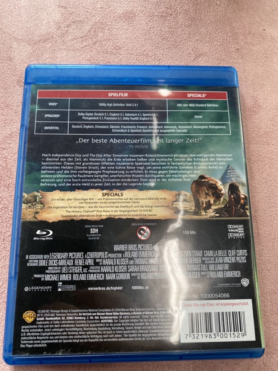 Tutti i DVDs: 10.000 BC DVD Bluray – Usato da Fürigen venduto da Lucky_NW 1