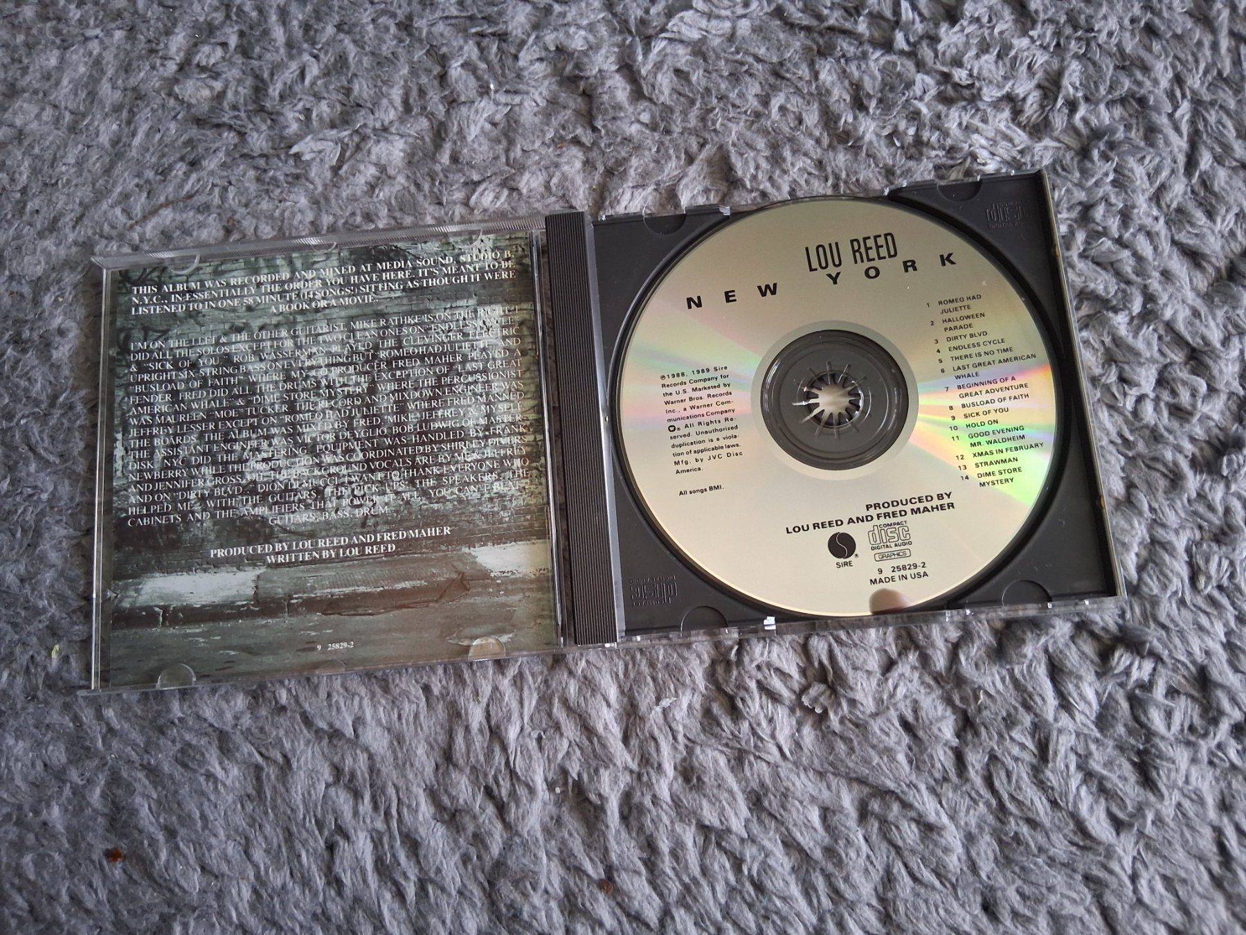 CD: LOU REED       NEW YORK          CD – Usato da Wetzikon ZH venduto da Ramones01 2