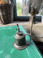 Alte Öllampe Metall Vintage Werkstattlampe antik