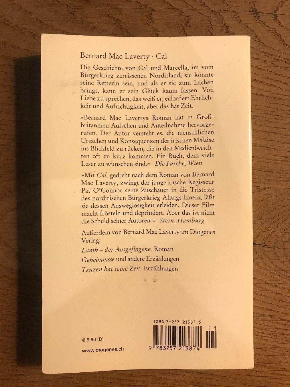 Livres: Cal - Bernard Mac Laverty – D'occasion à Kloten par Bargainhunter_2012 1