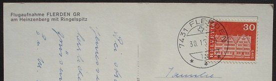 Cartoline postali: FLERDEN GR Flugaufnahme – Usato da Jona venduto da philajona 1