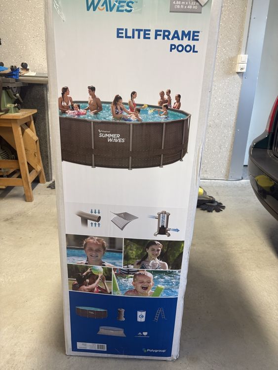 Sommer Pool Summer Waves Elite Frame Pool 4.88m Neu! (Neu und ...