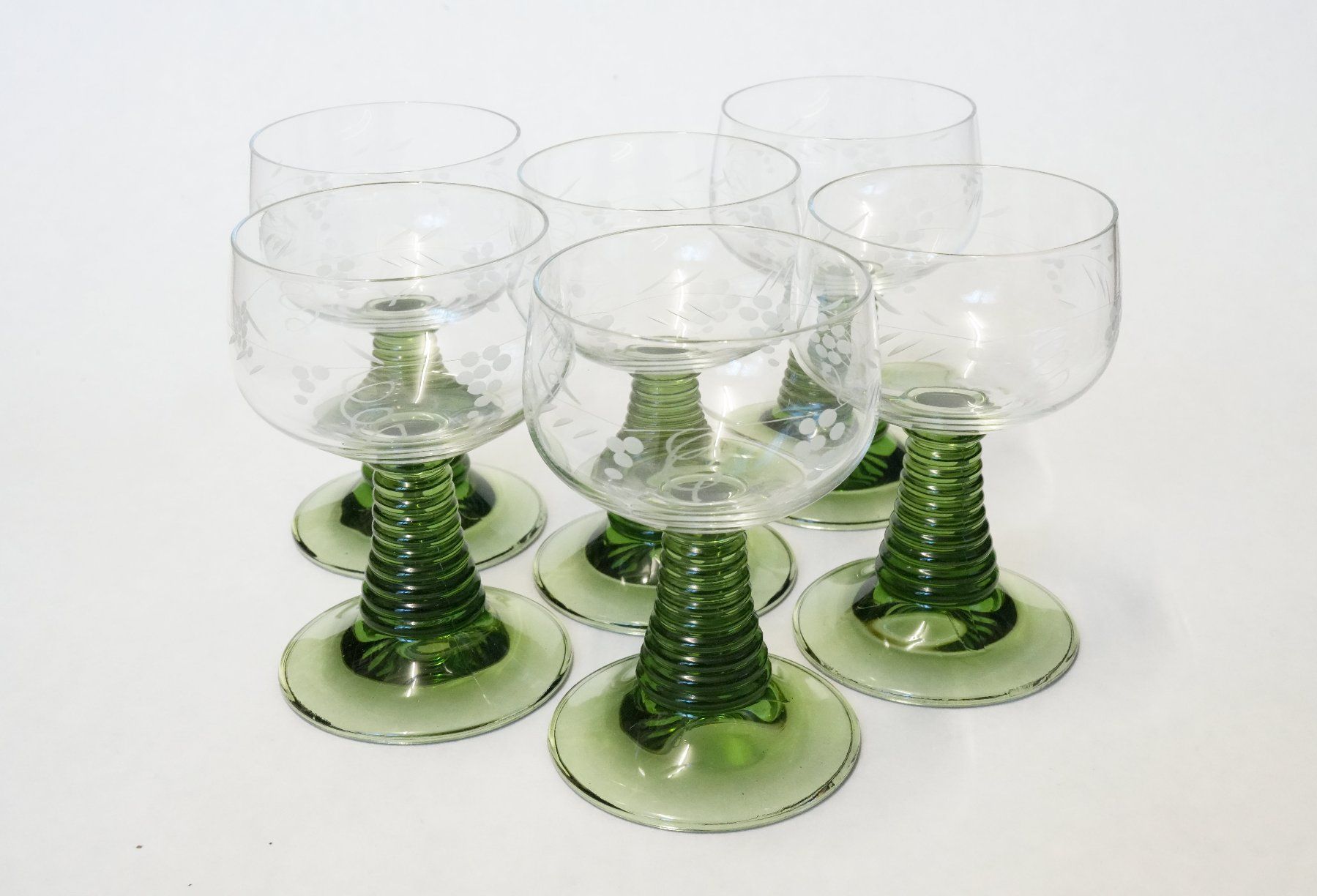 Bicchieri: 6 Vintage Gläser 'Römer' – Usato da Zürich venduto da Myomesin 1
