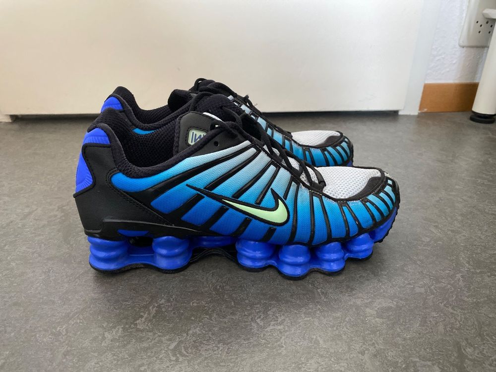 Nike discount shox bleu