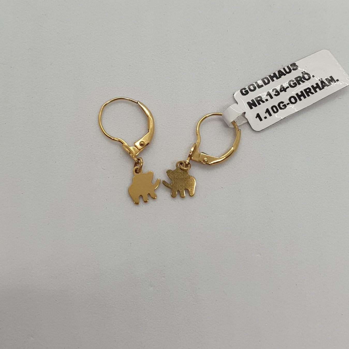 Orecchini pendenti & Orecchini a lobo: Echt 18K Gold - Elefanten Ohrhänger – Usato da Luzern venduto da Luzern-Goldhaus 2