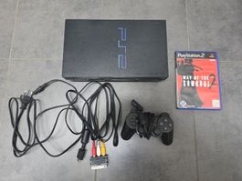 PS2 avec un jeu