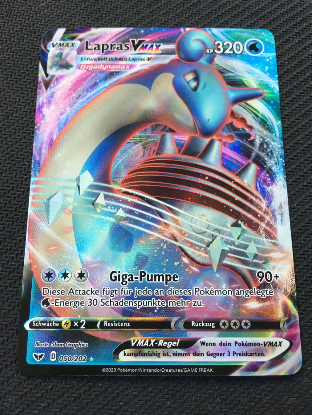Pokémon Cartes à collectionner: Pokémon - Lapras VMAX - SSH 050 - Schwert & Schild - DE – Neuf (Voir description) à St.Gallen par Punktchen01