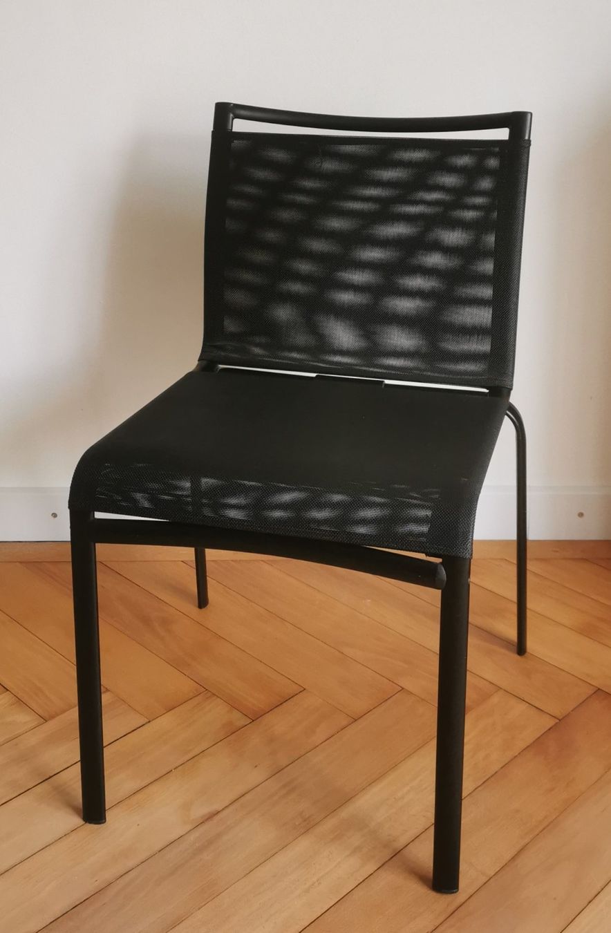Sedie: 6 Schwarze Designer Stühle - leicht & modern – Usato da Zürich venduto da Sumynona