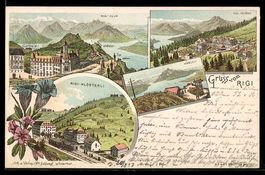 Litho Rigi, Rigi-Klösterli, Rigi-Kulm, 