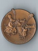 Fasnachtsplakette Basel, "Blaggedde" 1983 (Bronce)