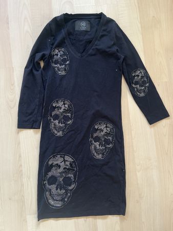 Stylisches Kleid mit Strass-Totenköpfen – MY BRAND
