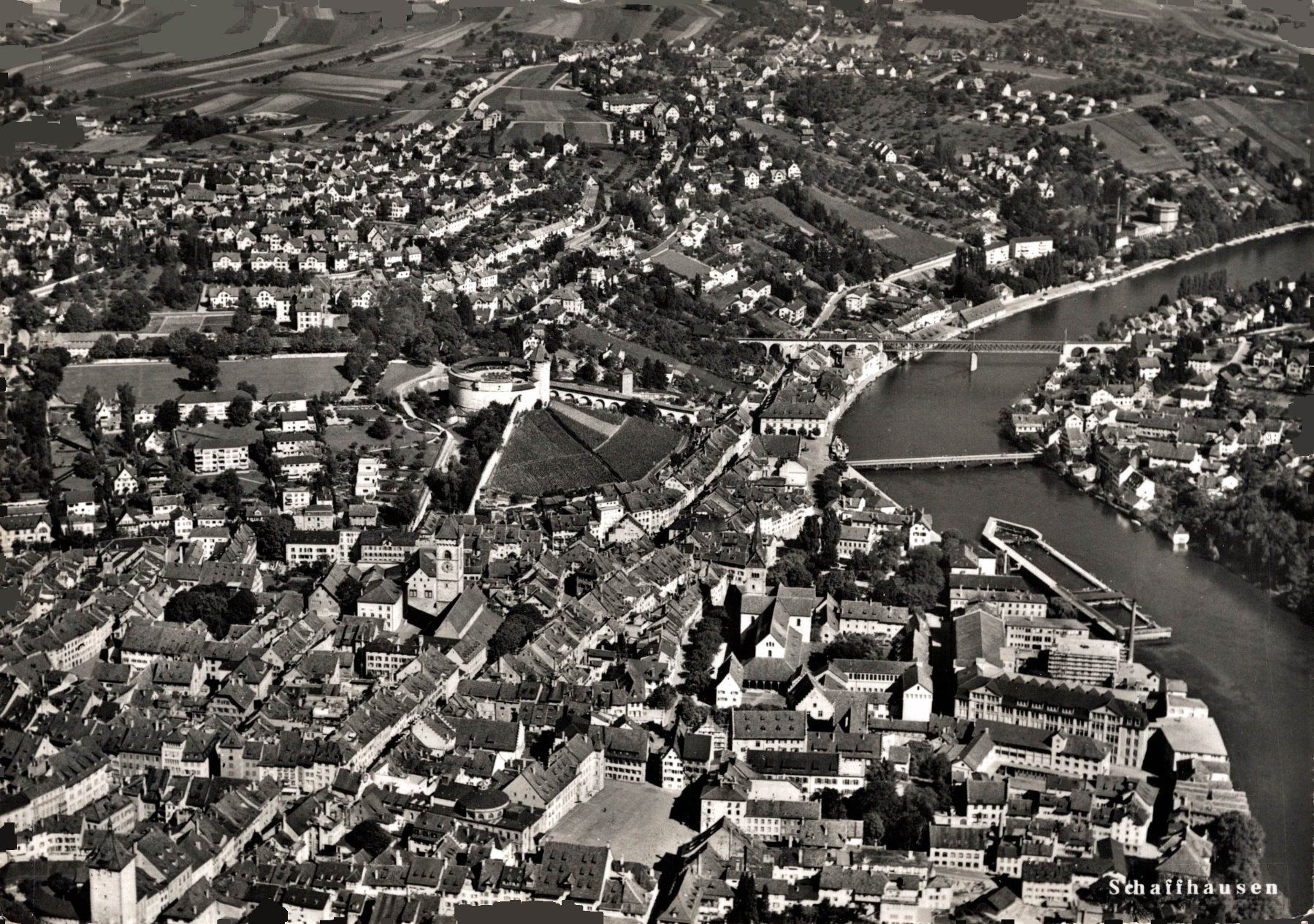 Cartes postales: Fliegeraufnahme Schaffhausen – D'occasion à Bronschhofen par Astore