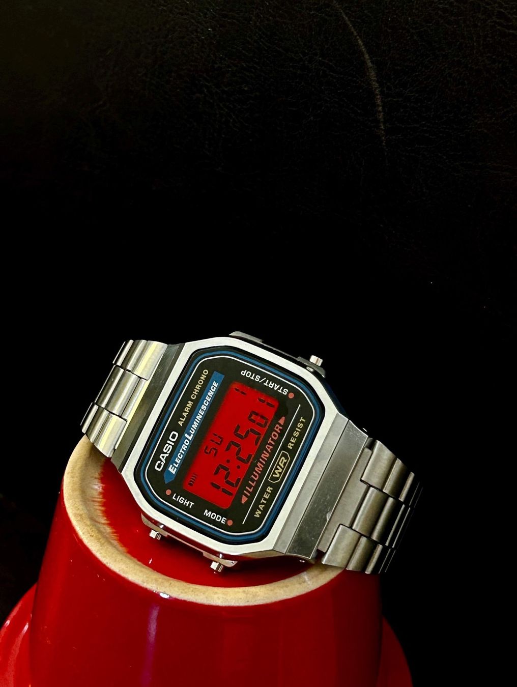 Casio Uhren: Casio Red Custom Mod | Custom Digital Watch – Neu und originalverpackt aus Luzern von Vi-Print 5