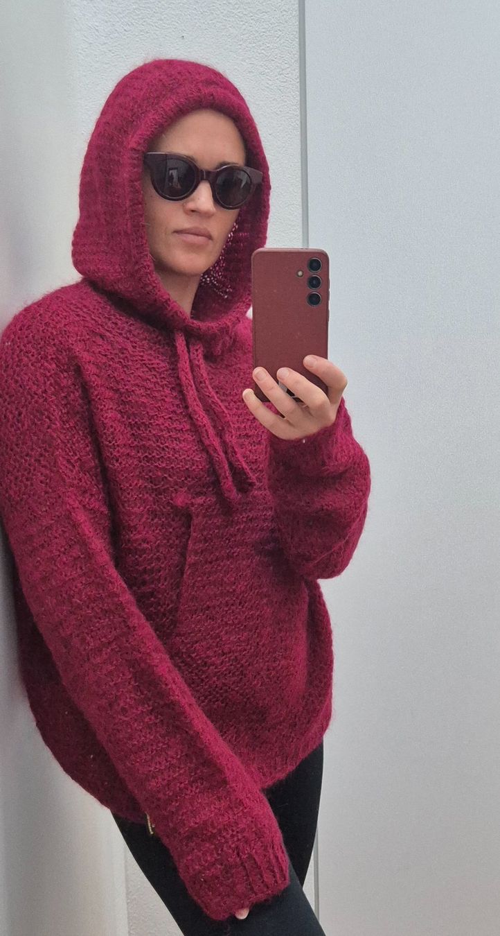 Pulls & Sweat-shirts: Handmade oversized mohair wool hoodie – Neuf (Voir description) à Zürich par monadiederich 4