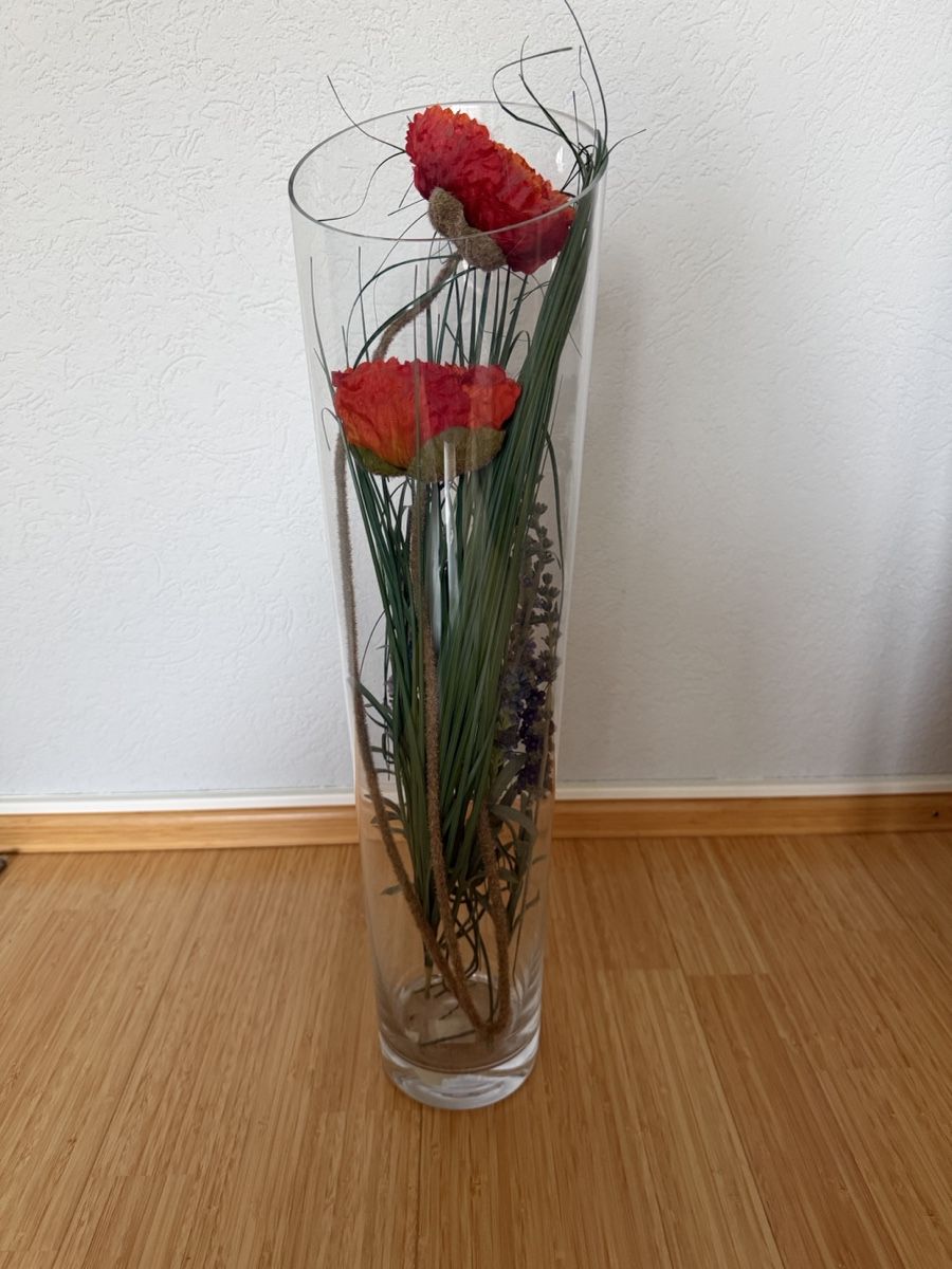 Vasen & Gefässe: Glass Vase,  H 60cm – Gebraucht aus Zürich von aus_r2dq
