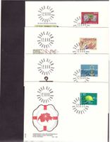 1968 4 FDC  Ausgabetag/ Satz