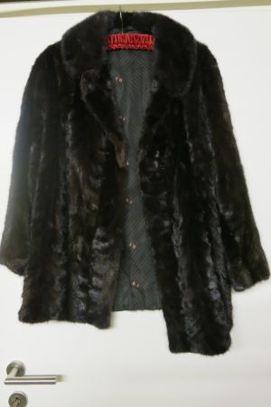 Vintage Echtpelz Jacke, Grösse M, ca. 38.