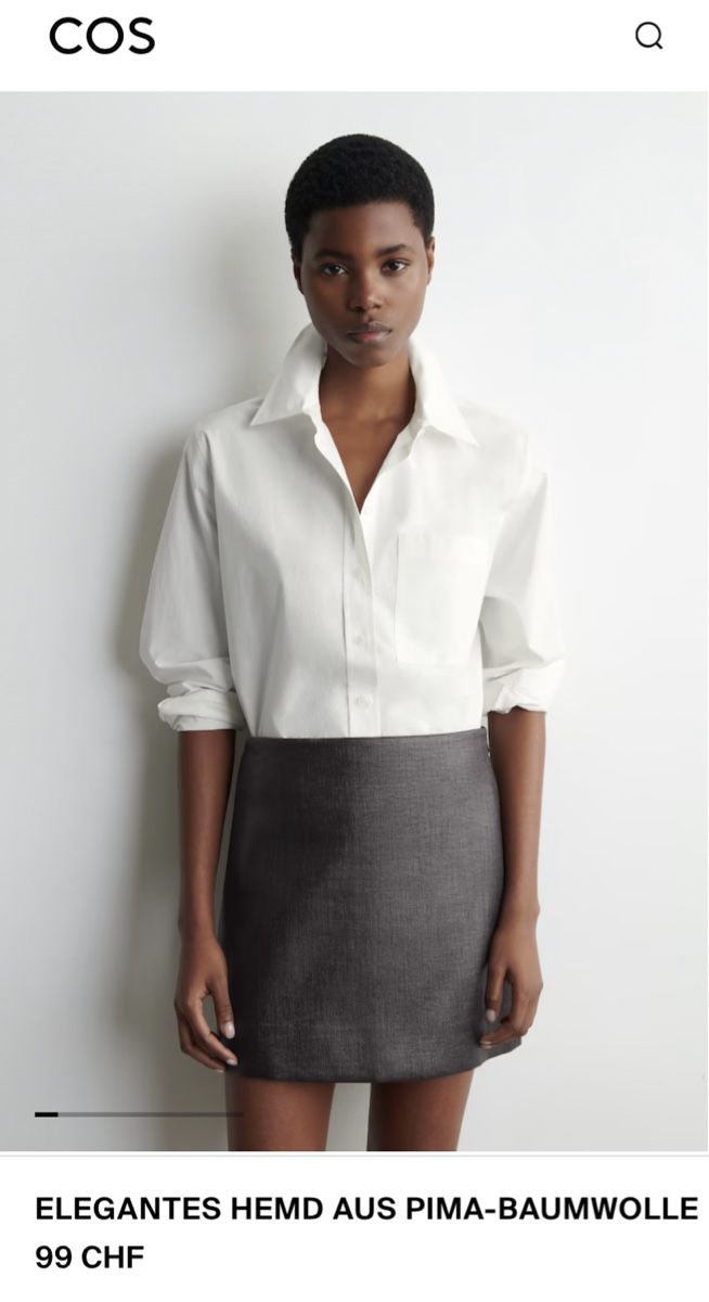 Cos Camicette: COS Elegantes Hemd aus Pima-Baumwolle, Gr. 38 – Nuovo (secondo la descrizione) da Zürich venduto da monjoie