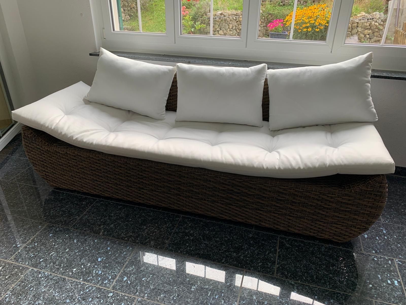 Conforama Divani: Gartenmöbel, 2 Sofas mit Polster, 3 Jahre alt – Usato da Wila venduto da teddy09 1
