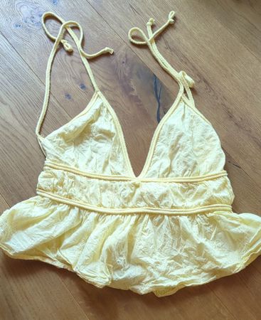 Damen Top gelb Grösse 36 