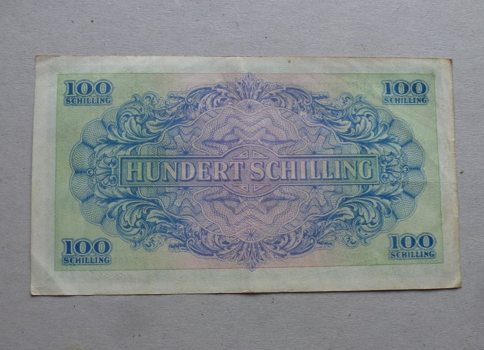 Banconote: Österreich AMb ++ 100 Schilling 1944 – Usato da Walkringen venduto da Casablanca777 1